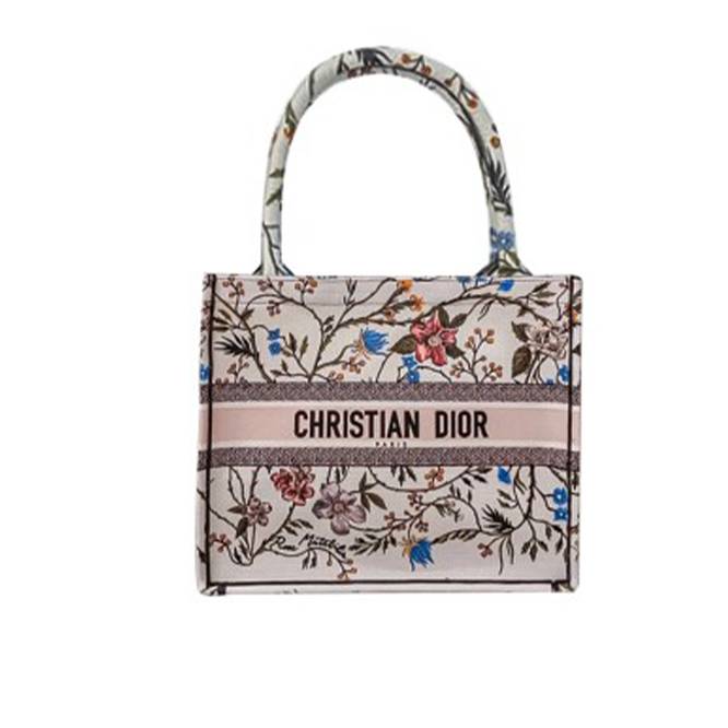 DIOR ROSA MUTABILIS BOOK TOTE (MEDIUM) (36cm*27.5cm*16.5cm）